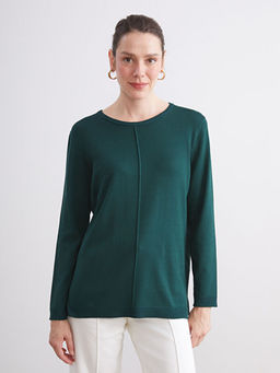 Bisiklet Yaka Kad?n Triko Kazak