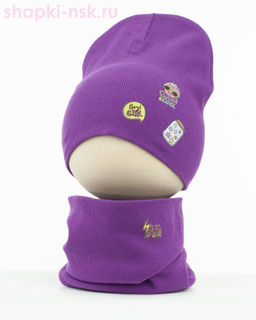 02-68-LT Комплект (колпак+снуд) (52-56)