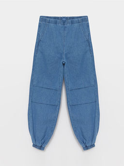 Beli Lastikli K?z ?ocuk Jogger Jean Pantolon - Waikiki фото 2