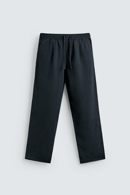 PANTAL?N FLUIDO RELAXED FIT / Azul