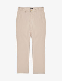 Bej Regular Fit Basic Kanvas Pantolon