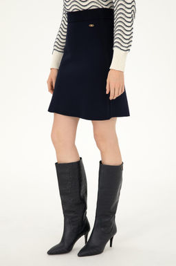 Женская темно-синяя трикотажная юбка Неожиданная скидка в корзине - U.s. polo assn фото 2