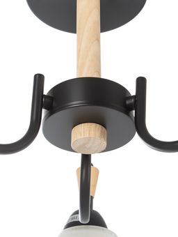 Люстра XA1627B/3, 3×60 Вт, E27, чёрная