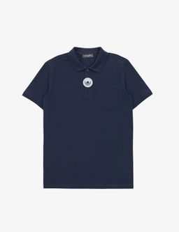 Lacivert Regular Fit %100 Pamuk K_vr_lmaz Polo Yaka Basic Ti__rt