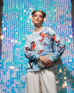 авторский свитшот с дизайнерским принтом , джемпер - Sahar art lab фото 17