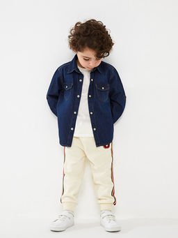 Beli Lastikli Nak?? Detayl? Erkek Bebek E?ofman Alt