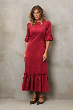 Платье Gizart 5418 брусничный  фото 7