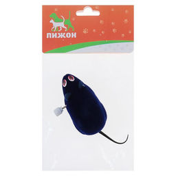 Мышь заводная, 7 см, тёмно-синяя - Пижон фото 7