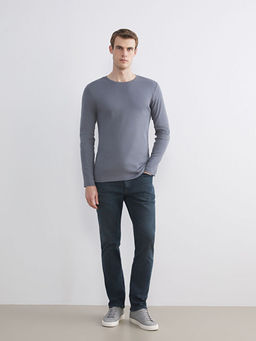 Bisiklet Yaka Basic Uzun Kollu Erkek Ti??rt