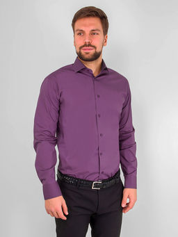 Сорочка мужская длинный рукав GREG 730/117/409/Z/1 STRETCH  фото 7