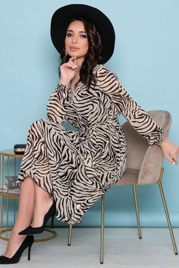 Платье Волшебная история (беж/блэк) П7236 - Lt collection фото 7