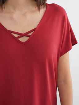 V Yaka Kad?n Pijama Tak?m?