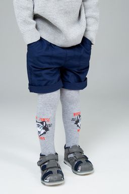 Волк, колготки детские серый/116-122