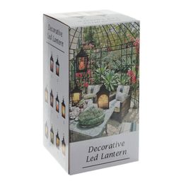 Изделие декоративное Фонарь (подсветка, 3xААА не прилаг.), L11 W11 H20,5 см - Remeco фото 4