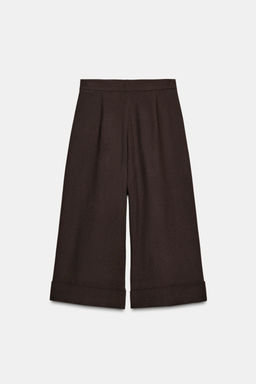 ZW COLLECTION 100% WOOL BERMUDA SHORTS WITH BUTTONS - Zara фото 7