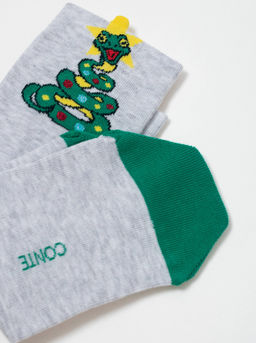 Цена за 2 пары. Носки новогодние светло-серый - Conte elegant фото 6