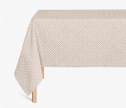 Скатерть из рогожки Ромбы бежевые 120х150 - Амавес-текстиль фото 2