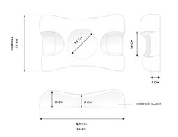 Подушка ортопедическая Beauty Sleep Classic в наволочке из тенселя  фото 8