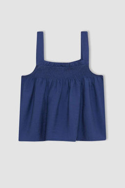 Блузка с бретелями для девочки - Defacto фото 9