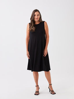 Bisiklet Yaka D?z A Kesim Elbise