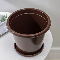 Цена за 2 шт. Горшок для цветов с поддоном «Альтернатива. Эконом», 3 л, пластиковый, коричневый