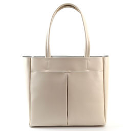 Женская кожаная сумка 8711-220 Беж - Cidirro фото 2