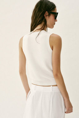 SLEEVELESS KNIT TOP - Zara фото 24