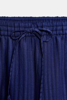 PANTAL?N PIJAMERO ESTRUCTURA ZW COLLECTION / Marino - Zara фото 7