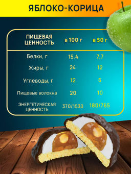 Печенье с суфле ЯБЛОКО -КОРИЦА тм Ё|батон - Ебатон фото 2