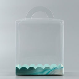 Цена за 5 шт. Коробка кондитерская, сундук, упаковка, «Бирюза», 16×16×18 см