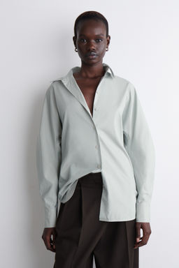 CAMISA REDONDEADA DE ALGOD?N PIMA - H&m фото 3