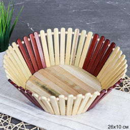 Корзина D-26 см / B248 /уп 120/ Бамбук