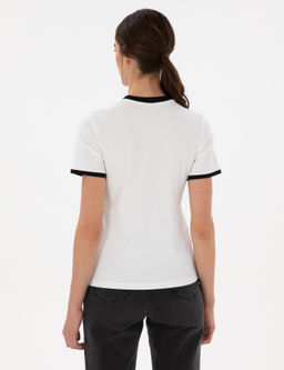 Beyaz Slim Fit Ti__rt - Pierre cardin фото 4