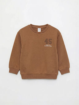 Bisiklet Yaka Erkek Bebek Sweatshirt