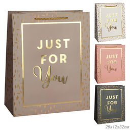 Цена за 12 шт. Пакет подарочный 26x32x12см / 5162L /уп 12/384/