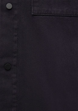 Logan 90lar Siyah Denim Jean Gomlek - Mavi фото 7