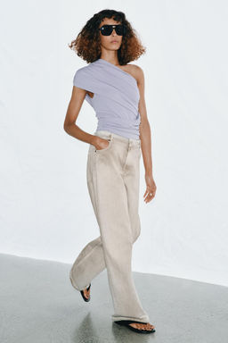 BODY DRAPEADO ASIM?TRICO / Gris perla
