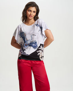 авторская вискозная футболка- кимоно - Sahar art lab фото 4