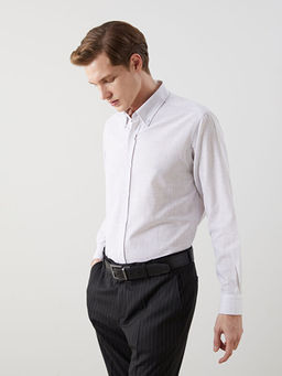 Slim Fit Uzun Kollu Poplin Erkek G?mlek