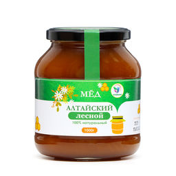 Мёд Алтайский Лесной Vitamuno, 1 кг (стекло)