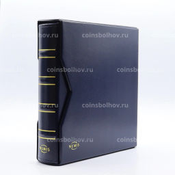 Альбом для монет с 5 листами с защитным шубером формат Numis Синий Классический дизайн LEUCHTTURM 313617