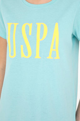 Женская мятная футболка с круглым вырезом - U.s. polo assn фото 14