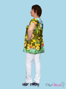 Туника Модель №17 размеры 52-70 - Plusmoda фото 2