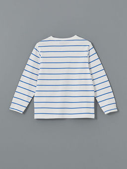 Bisiklet Yaka Donald Duck Bask?l? Erkek ?ocuk Pijama Tak?m