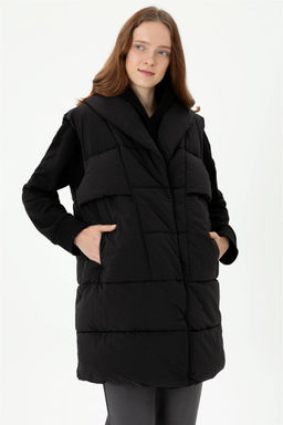 Женский черный жилет Неожиданная скидка в корзине