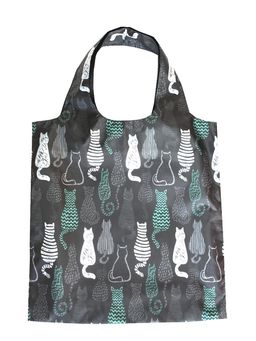 Сумка, Мод.4. Коты 3 Черные