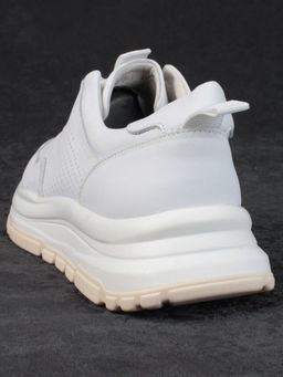 05-PDL250-1 WHITE Кроссовки женские (натуральная кожа)