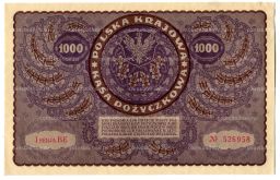 Банкнота 1000 марок 1919 года Польша