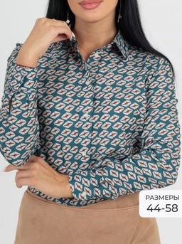 рубашка с длинным рукавом приталенного силуэта - Трика фото 8