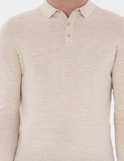 Бежевый Slim Fit Basic Kazakh - Cacharel фото 6